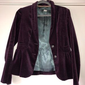 Jcrew Velvet Blazer